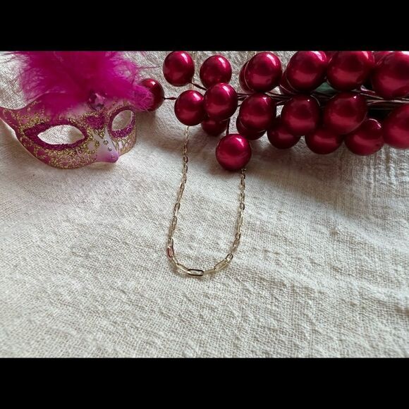 Paperclip Chain necklace 14k solid gold Necklace 20” inches perfect gift - Picture 7 of 15